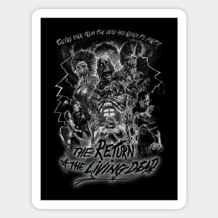 The Return Of The Living Dead, Vintage Horror. (Black & White)) Magnet